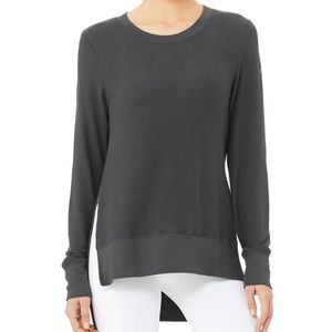ALO Yoga Glimpse grey long sleeve Sz s